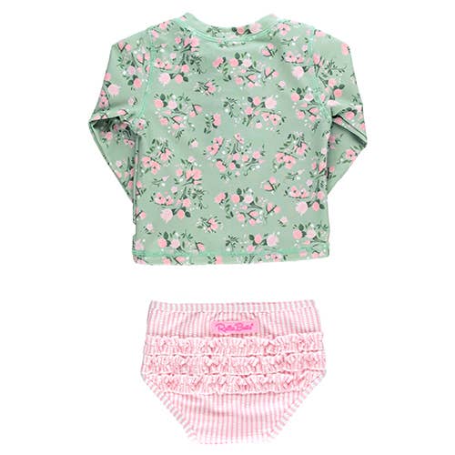 Ruffle Butts Tea Roses 2 Piece Swimsuit