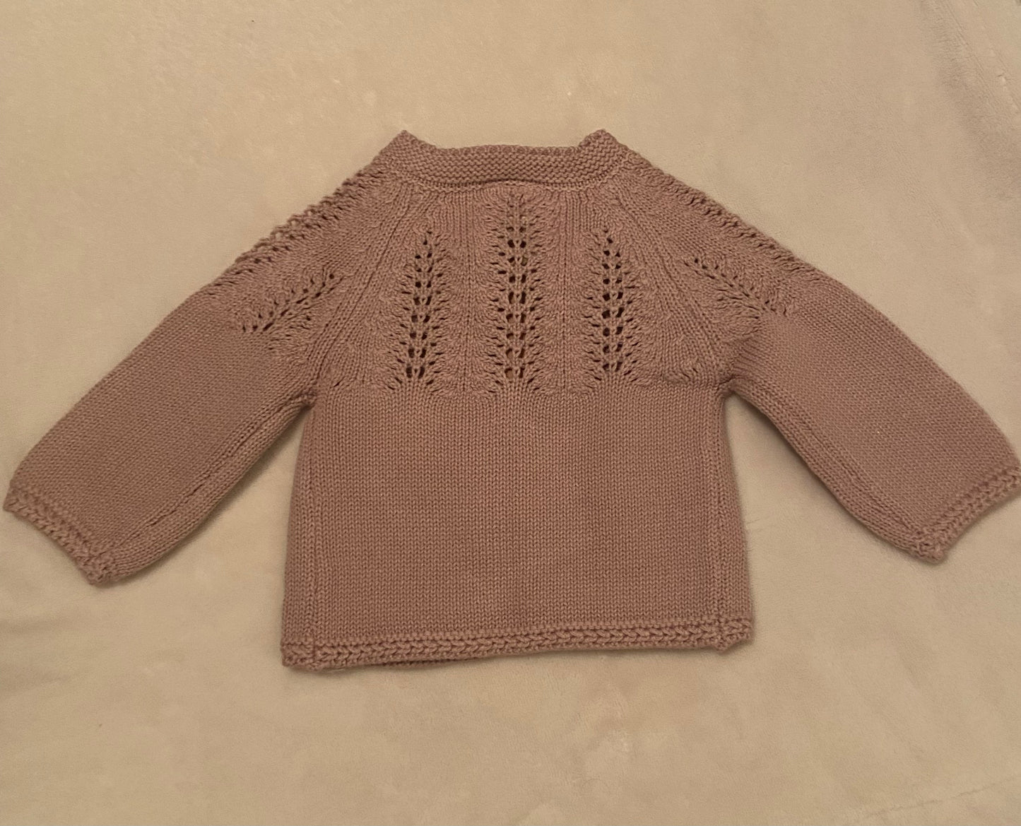 Olesya Knit Sweater Cardigan - Muave