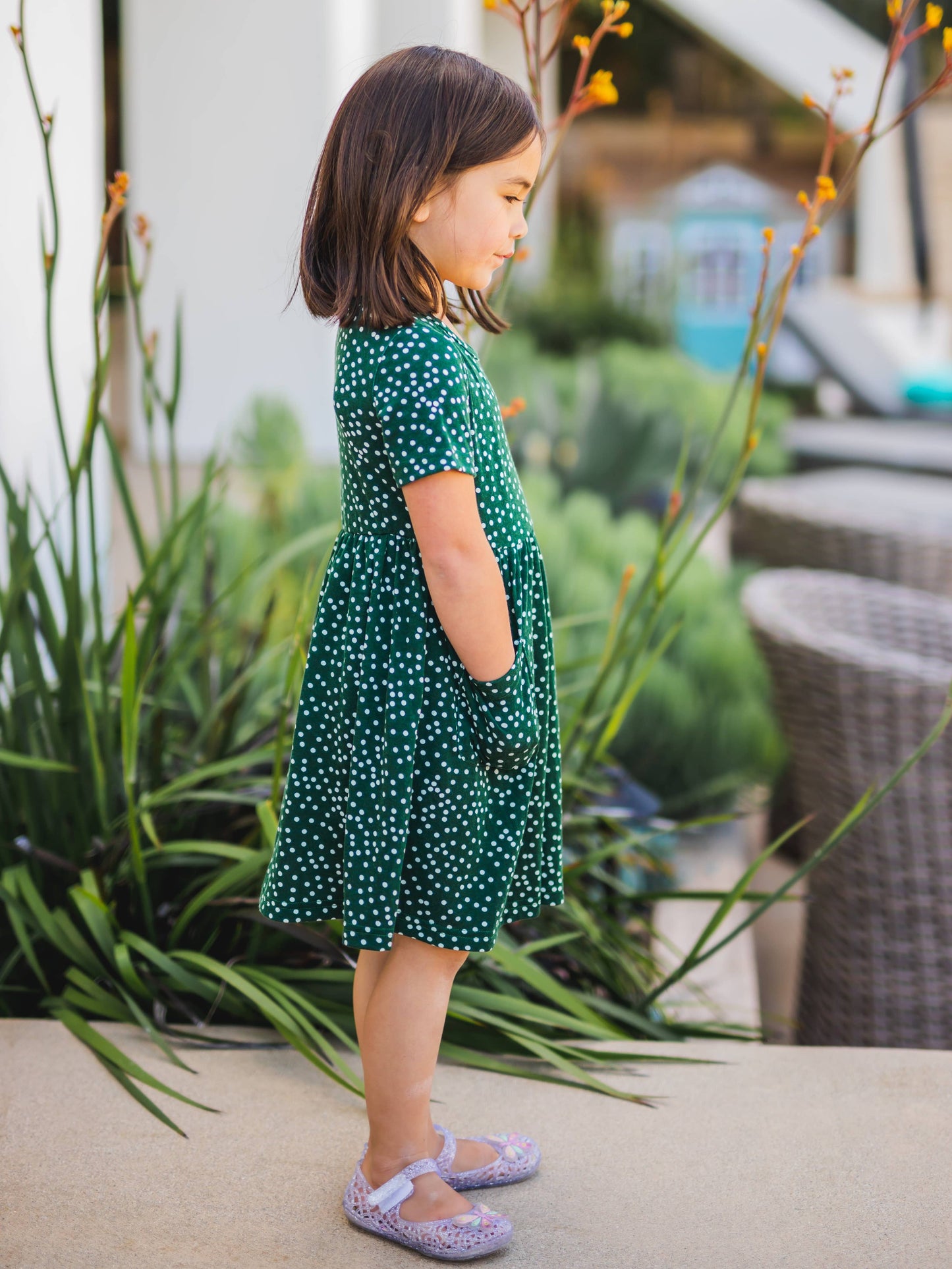 Green Polka Dot Dress
