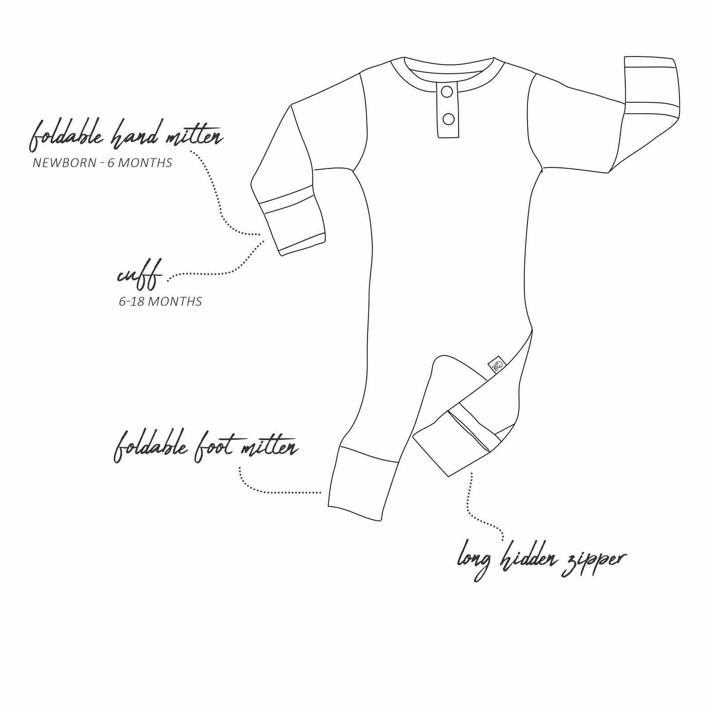 Heart Organic Growsuit