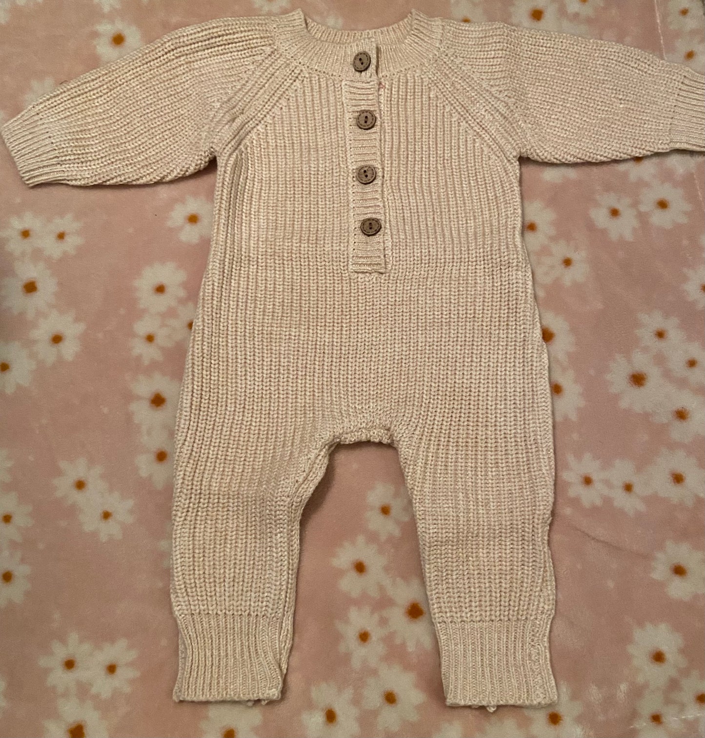 Harper Sweater Onesie - Rice