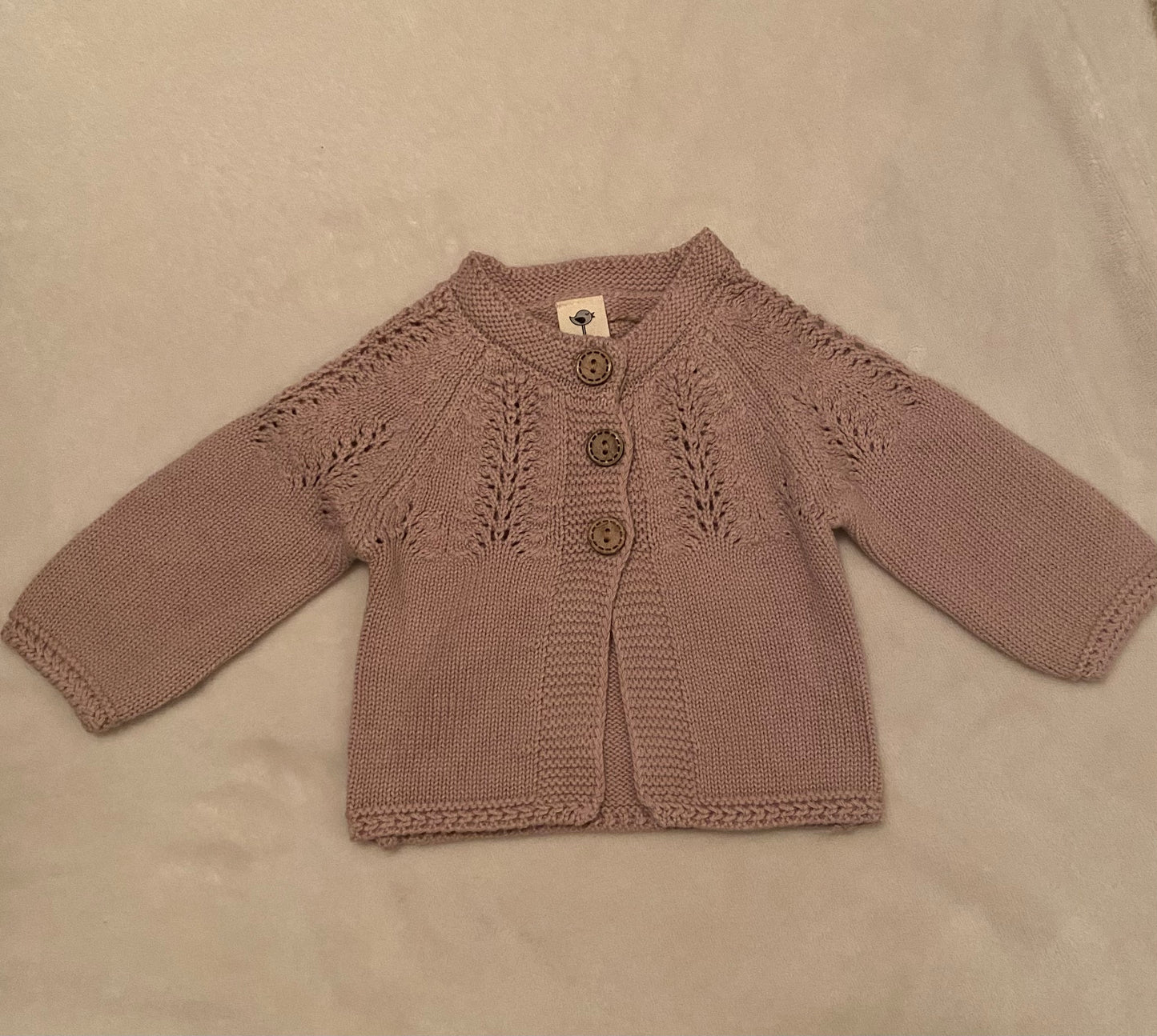 Olesya Knit Sweater Cardigan - Muave