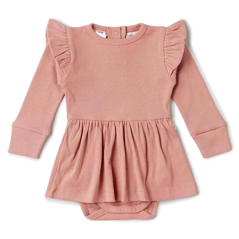 Rose Long Sleeve Organic Dress