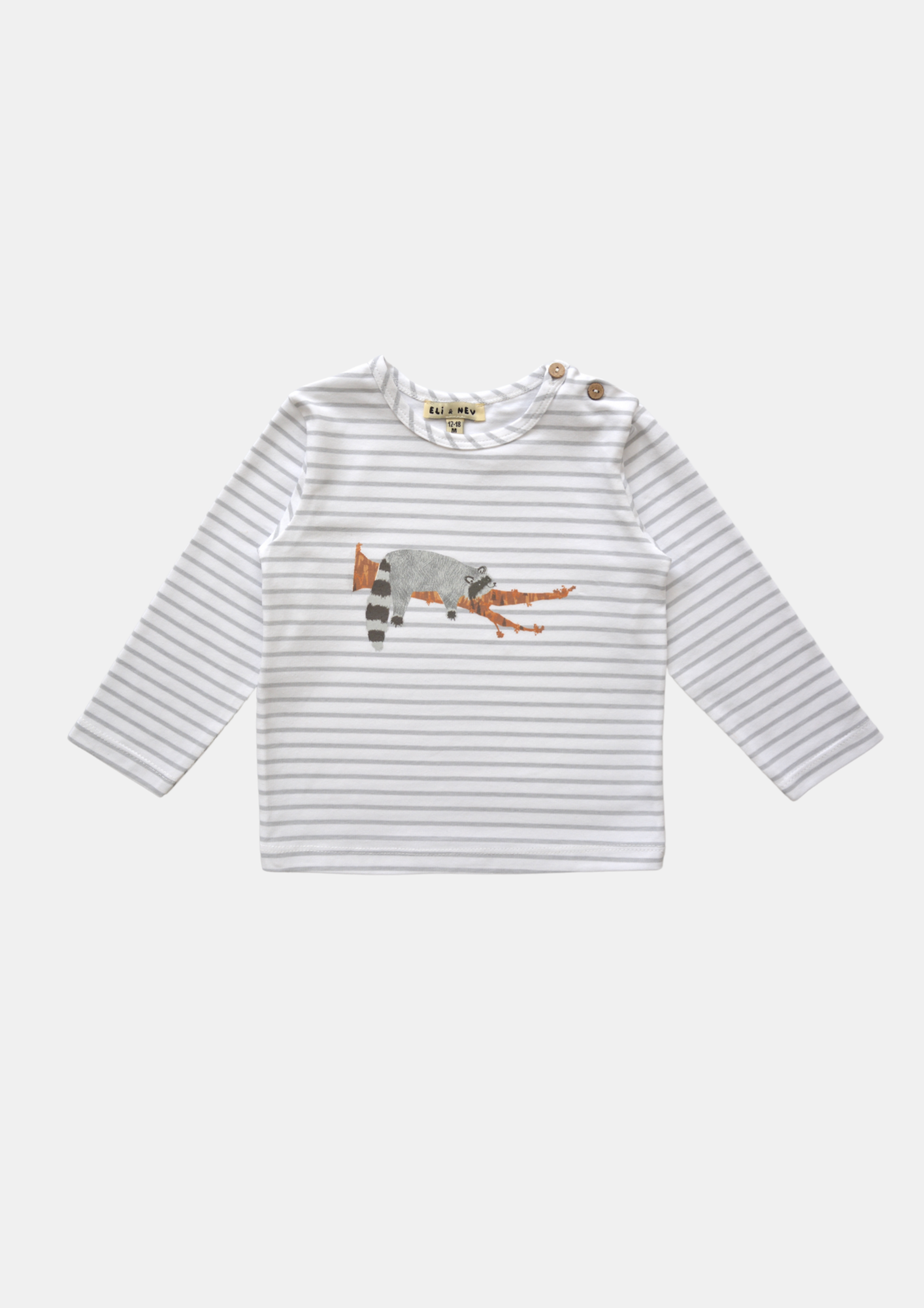 Long Sleeve Raccoon T-Shirt